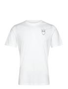 Alder Owl Chest Print Tee - Gots/Ve White Knowledge Cotton Apparel