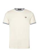 Twin Tipped T-Shirt Cream Fred Perry