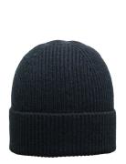 Slmmason Merino Wool Beanie Noos Navy Selected
