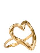 Open Heart Ring Gold By Jolima