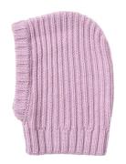 Knitted Balaclava Woolao Purple Wheat