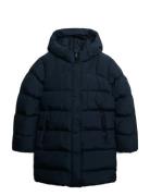 Hooded Sports Puffer Mid Jkt Navy Superdry