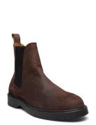 Slhtim Suede Chelsea Boot Brown Selected