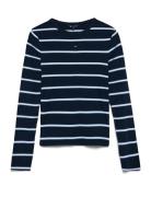 Tjw Slim Essential Rib Ls Navy Tommy Jeans