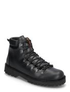 Slhalfred Leather W Hiking Boot Black Selected