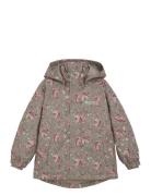 Snow Jacket Aop Brown Minymo