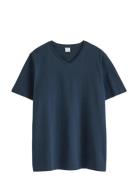 T Shirt V Neck Navy Lindex