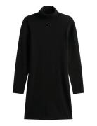 Tjw Ess Turtleneck Sweater Dress Black Tommy Jeans