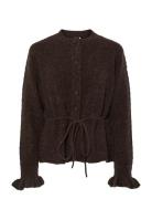 Yasthellis Ls Knit Cardigan S. Brown YAS