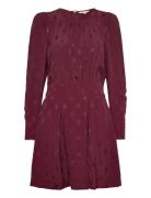 Viscose Mini Dress Burgundy By Ti Mo