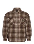 Quilted Plaid Overshirt Brown Stan Ray