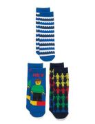 Lwagan 700 - 3-Pack Socks Blue LEGO Kidswear