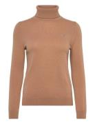 Extrafine Lambswool Blend Rollneck Beige GANT