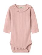 Nbfrachel Nis Ls Slim Body Lil Noos Pink Lil'Atelier