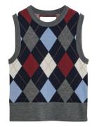 Argyle C-Neck Vest Grey GANT