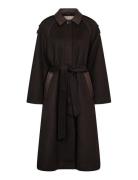 Mmeva Wool Coat Brown MOS MOSH