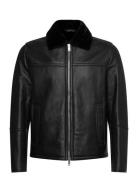Shearling Leather Jacket Black Filippa K