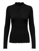 Jdyfransiska Life L/S Hi-Nck Top Jr Noos Black JDY