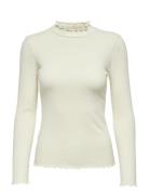 Jdyfransiska Life L/S Hi-Nck Top Jr Noos White JDY