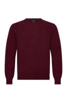Lambswool Crew Burgundy Hackett London