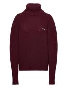 Knit Turtleneck Jumper Burgundy ROTATE Birger Christensen