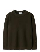 Nkmnesolle Ls Pullover Knit Noos Brown Name It