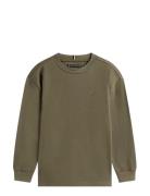 Essential T-Shirt Ls Khaki Tommy Hilfiger