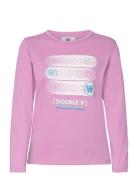 Moa Stacked Logo Long Sleeve Purple WOOD WOOD