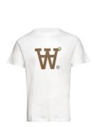 Wwace Big Logo & Badge T-Shirt White WOOD WOOD