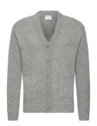 Lambswool Button Cardigan Grey Lindbergh
