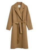 Handstitched Belted Coat Beige GANT