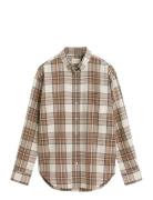 Rel Checked Flannel Bd Shirt White GANT