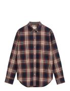 Rel Checked Flannel Bd Shirt Blue GANT