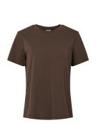 Pcria Ss Solid Tee Jrs Noos Bc Brown Pieces