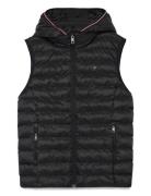 Lw Padded Global Stripe Vest Black Tommy Hilfiger