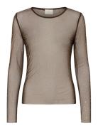 Kastinna T-Shirt Brown Kaffe