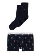 Gift Set Trunk & Socks Boxed Navy Tommy Hilfiger