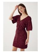 Soli Dress Burgundy Noella
