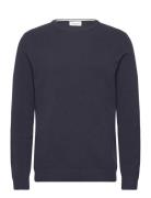 Structure O-Neck Knit Navy Lindbergh
