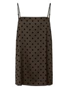 Pcjytta Strap Satin Top Wvn D2D Brown Pieces