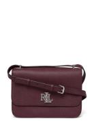 Crosshatch Leather Medium Sophee Bag Burgundy Lauren Ralph Lauren