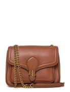 Pebbled Small Bradley Convertible Bag Brown Lauren Ralph Lauren