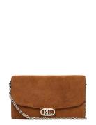 Suede Medium Adair Crossbody Brown Lauren Ralph Lauren