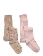 Stockings W. Pattern Patterned Minymo
