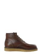 Biajesper Moc Toe Boot Waxed Leather Brown Bianco