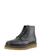 Biajesper Moc Toe Boot Waxed Leather Black Bianco