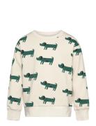 Sweatshirt Aop Beige Lindex