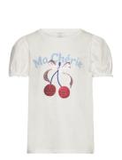 Top Ss Placement Print And Seq White Lindex