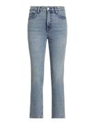 High-Rise Straight Ankle Jean Blue Lauren Ralph Lauren