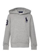 Big Pony Fleece Hoodie Grey Ralph Lauren Kids